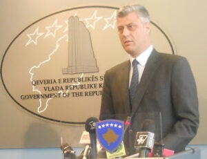 Hashim Thaci, kryminister i Kosoves